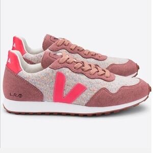 VEJA SDU Rec Flannel Sneakers Cloudy Rose-Fluo Colorway Pink Women Shes Size 8